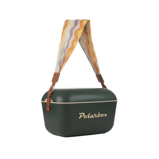 Pasek tekstylny Polarbox Classic wzór Waves (Brązowy)