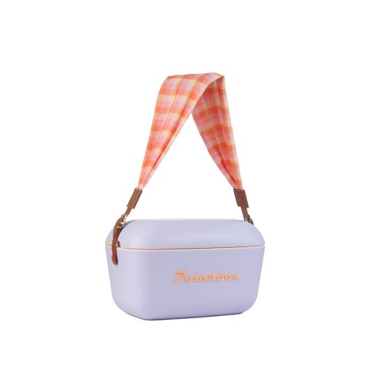 Pasek tekstylny Polarbox Classic wzór Vichy (Brązowy)